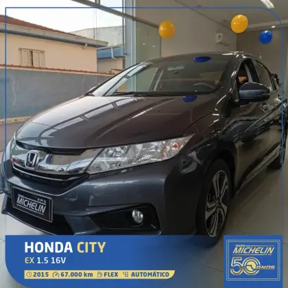 HONDA CITY 1.5 EX 16V FLEX 4P AUTOMÁTICO HONDA CITY 1.5 EX 16V FLEX 4P AUTOMÁTICO