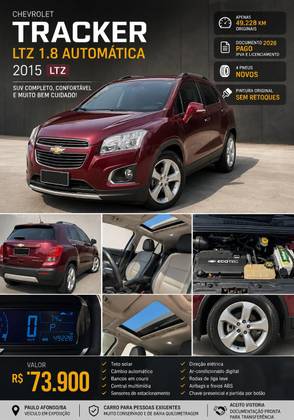 CHEVROLET TRACKER 1.8 MPFI LTZ 4X2 16V FLEX 4P AUTOMÁTICO