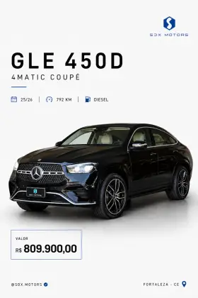 MERCEDES-BENZ GLE 450d 3.0 I6 MHEV DIESEL COUPÉ 4MATIC 9G-TRONIC MERCEDES-BENZ GLE 450d 3.0 I6 MHEV DIESEL COUPÉ 4MATIC 9G-TRONIC