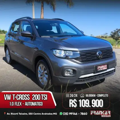 VOLKSWAGEN T-CROSS 1.0 200 TSI TOTAL FLEX AUTOMÁTICO VOLKSWAGEN T-CROSS 1.0 200 TSI TOTAL FLEX AUTOMÁTICO
