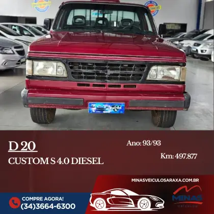 CHEVROLET D20 4.0 CUSTOM S CS 8V DIESEL 2P MANUAL CHEVROLET D20 4.0 CUSTOM S CS 8V DIESEL 2P MANUAL