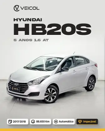 HYUNDAI HB20S 1.6 5 ANOS 16V FLEX 4P AUTOMÁTICO HYUNDAI HB20S 1.6 5 ANOS 16V FLEX 4P AUTOMÁTICO
