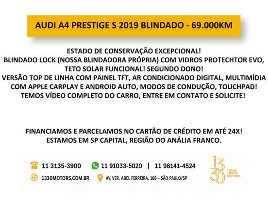 AUDI-A4-2.0 TFSI GASOLINA PRESTIGE S TRONIC AUDI-A4-2019
