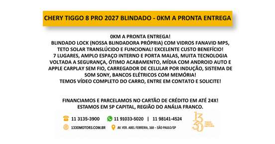 CAOA CHERY-TIGGO 8 PRO-2026