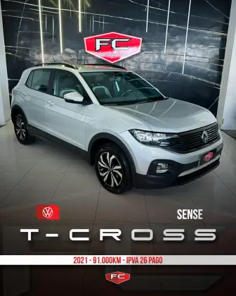 VOLKSWAGEN T-CROSS 1.0 200 TSI TOTAL FLEX SENSE AUTOMÁTICO VOLKSWAGEN T-CROSS 1.0 200 TSI TOTAL FLEX SENSE AUTOMÁTICO