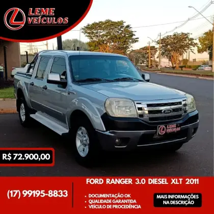 FORD RANGER 3.0 XLT 4X4 CD 16V TURBO ELETRONIC DIESEL 4P MANUAL FORD RANGER 3.0 XLT 4X4 CD 16V TURBO ELETRONIC DIESEL 4P MANUAL