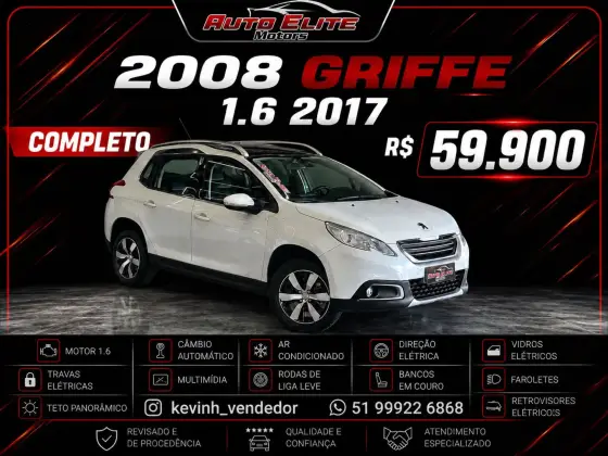 PEUGEOT 2008 1.6 16V FLEX GRIFFE 4P AUTOMÁTICO PEUGEOT 2008 1.6 16V FLEX GRIFFE 4P AUTOMÁTICO