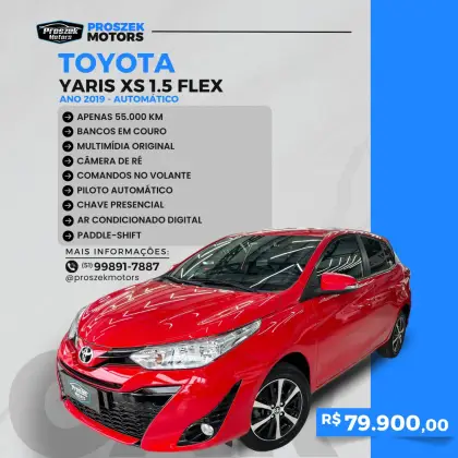 TOYOTA YARIS 1.5 16V FLEX XS MULTIDRIVE TOYOTA YARIS 1.5 16V FLEX XS MULTIDRIVE