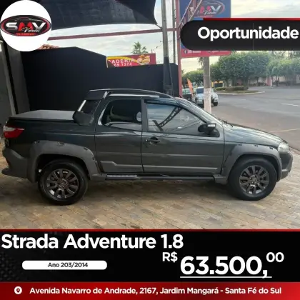 FIAT STRADA 1.8 MPI ADVENTURE CD 16V FLEX 3P MANUAL FIAT STRADA 1.8 MPI ADVENTURE CD 16V FLEX 3P MANUAL