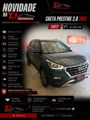 HYUNDAI CRETA 2.0 16V FLEX PRESTIGE AUTOMÁTICO HYUNDAI CRETA 2.0 16V FLEX PRESTIGE AUTOMÁTICO