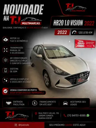 HYUNDAI HB20 1.0 12V FLEX VISION MANUAL HYUNDAI HB20 1.0 12V FLEX VISION MANUAL