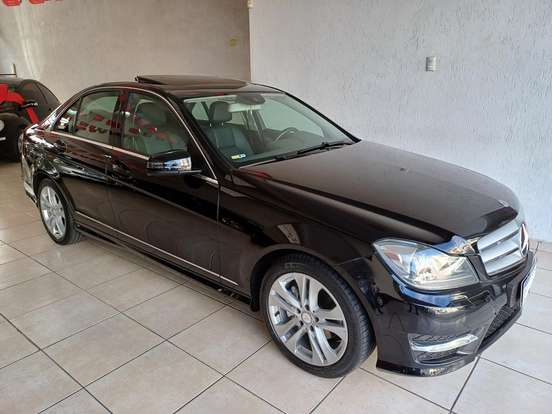 MERCEDES-BENZ-C 200-1.8 CGI TURBO SPORT 16V GASOLINA 4P AUTOMÁTICO MERCEDES-BENZ-C 200-2013