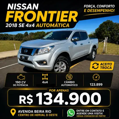 NISSAN FRONTIER 2.3 16V TURBO DIESEL SE CD 4X4 AUTOMÁTICO NISSAN FRONTIER 2.3 16V TURBO DIESEL SE CD 4X4 AUTOMÁTICO