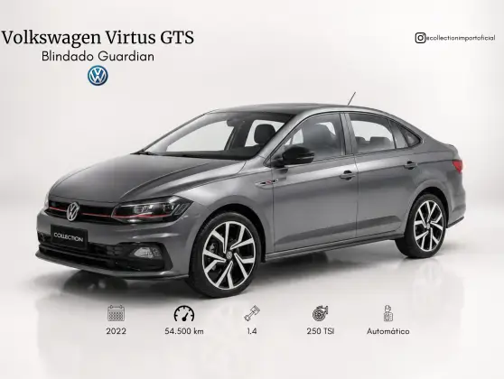 VOLKSWAGEN VIRTUS 1.4 250 TSI GTS AUTOMÁTICO