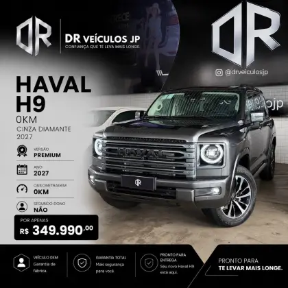 GWM HAVAL H9 2.4 TURBO DIESEL SELECTION 4X4 AUTOMÁTICO GWM HAVAL H9 2.4 TURBO DIESEL SELECTION 4X4 AUTOMÁTICO