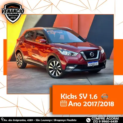 NISSAN KICKS 1.6 16V FLEXSTART SV 4P XTRONIC NISSAN KICKS 1.6 16V FLEXSTART SV 4P XTRONIC