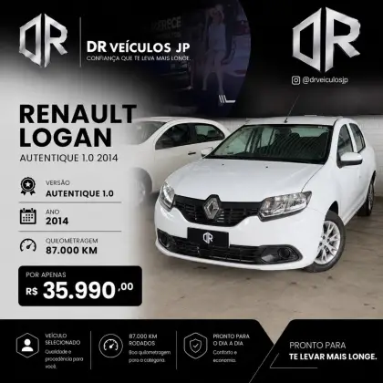 RENAULT LOGAN 1.0 AUTHENTIQUE 16V FLEX 4P MANUAL