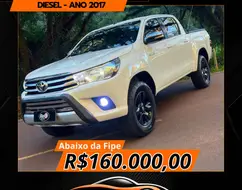 TOYOTA HILUX 2.8 SRV 4X4 CD 16V DIESEL 4P AUTOMÁTICO TOYOTA HILUX 2.8 SRV 4X4 CD 16V DIESEL 4P AUTOMÁTICO
