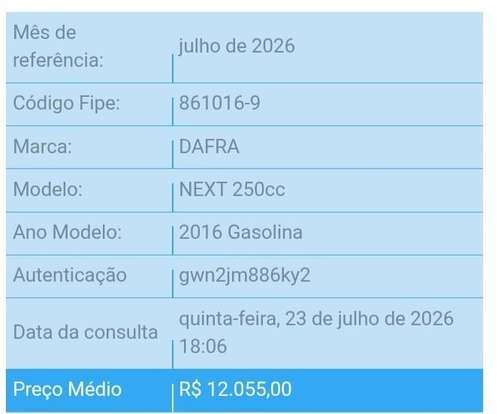 DAFRA-NEXT 250-2016