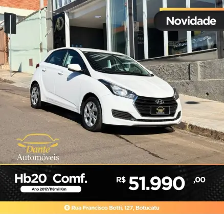 HYUNDAI HB20 1.0 COMFORT 12V FLEX 4P MANUAL HYUNDAI HB20 1.0 COMFORT 12V FLEX 4P MANUAL