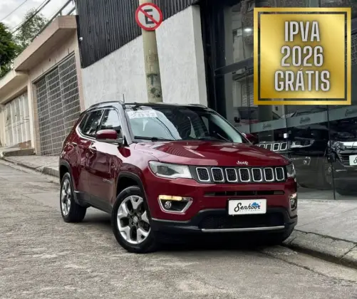 JEEP COMPASS 2.0 16V FLEX LIMITED AUTOMÁTICO JEEP COMPASS 2.0 16V FLEX LIMITED AUTOMÁTICO