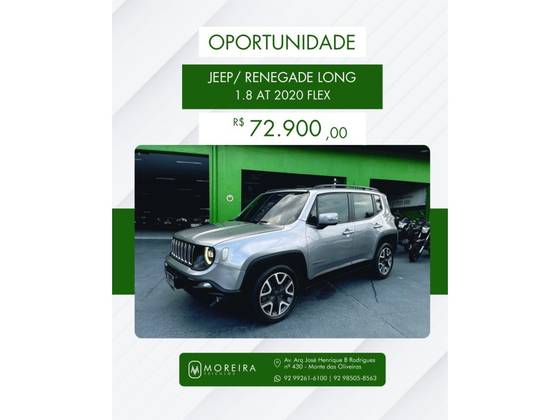 JEEP RENEGADE 1.8 16V FLEX LONGITUDE 4P AUTOMÁTICO