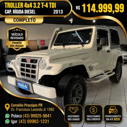 TROLLER T4 3.2 TGV 4X4 16V TURBO DIESEL 2P MANUAL TROLLER T4 3.2 TGV 4X4 16V TURBO DIESEL 2P MANUAL