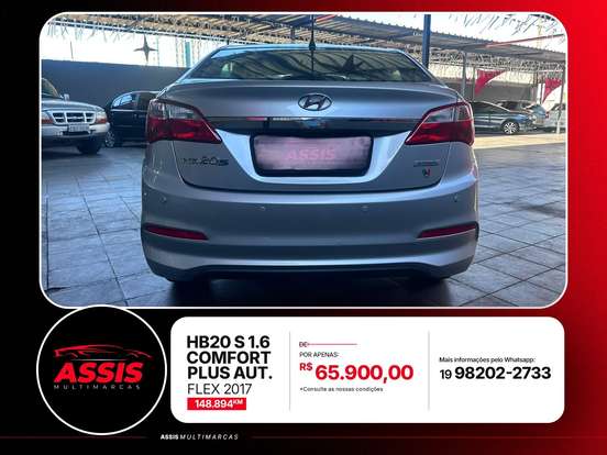 HYUNDAI-HB20S-1.6 COMFORT PLUS 16V FLEX 4P AUTOMÁTICO HYUNDAI-HB20S-2016