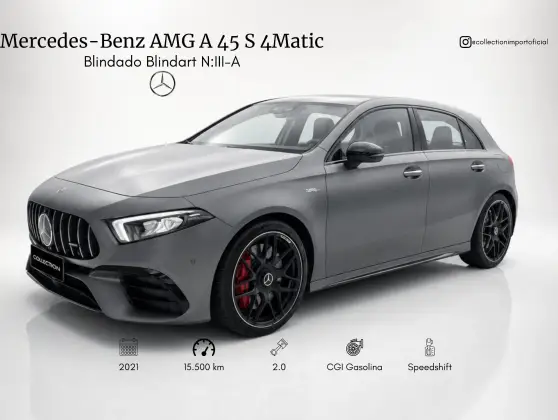 MERCEDES-BENZ A 45 AMG 2.0 CGI GASOLINA S 4MATIC SPEEDSHIFT MERCEDES-BENZ A 45 AMG 2.0 CGI GASOLINA S 4MATIC SPEEDSHIFT