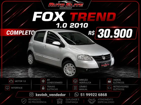 VOLKSWAGEN FOX 1.0 MI PLUS 8V FLEX 4P MANUAL VOLKSWAGEN FOX 1.0 MI PLUS 8V FLEX 4P MANUAL
