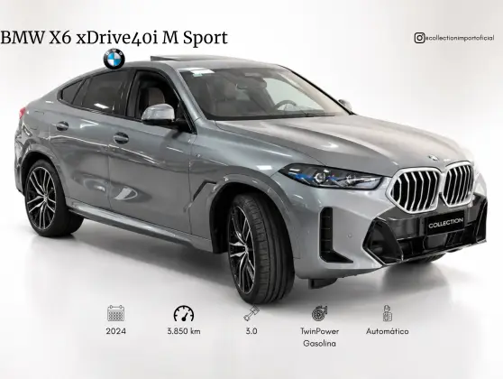 BMW X6 3.0 TWINPOWER GASOLINA XDRIVE40I M SPORT AUTOMÁTICO BMW X6 3.0 TWINPOWER GASOLINA XDRIVE40I M SPORT AUTOMÁTICO