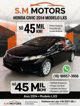 HONDA CIVIC 1.8 LXS 16V FLEX 4P AUTOMÁTICO HONDA CIVIC 1.8 LXS 16V FLEX 4P AUTOMÁTICO