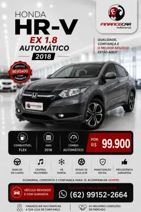 HONDA HR-V 1.8 16V FLEX EX 4P AUTOMÁTICO HONDA HR-V 1.8 16V FLEX EX 4P AUTOMÁTICO
