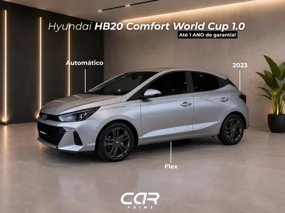 HYUNDAI HB20 1.0 TGDI FLEX COPA DO MUNDO DA FIFA QATAR 2022 AUTOMÁTICO HYUNDAI HB20 1.0 TGDI FLEX COPA DO MUNDO DA FIFA QATAR 2022 AUTOMÁTICO