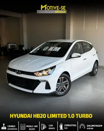 HYUNDAI HB20 1.0 TGDI FLEX LIMITED AUTOMÁTICO HYUNDAI HB20 1.0 TGDI FLEX LIMITED AUTOMÁTICO
