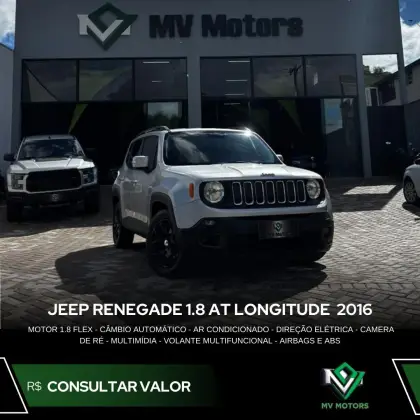 JEEP RENEGADE 1.8 16V FLEX LONGITUDE 4P AUTOMÁTICO JEEP RENEGADE 1.8 16V FLEX LONGITUDE 4P AUTOMÁTICO