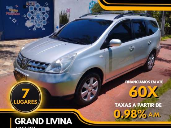 NISSAN-GRAND LIVINA-1.8 SL 16V FLEX 4P AUTOMÁTICO NISSAN-GRAND LIVINA-2010