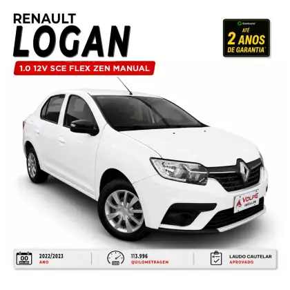 RENAULT LOGAN 1.0 12V SCE FLEX ZEN MANUAL RENAULT LOGAN 1.0 12V SCE FLEX ZEN MANUAL