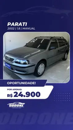 VOLKSWAGEN PARATI 1.8 MI 8V GASOLINA 4P MANUAL G.III VOLKSWAGEN PARATI 1.8 MI 8V GASOLINA 4P MANUAL G.III