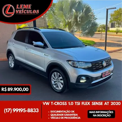 VOLKSWAGEN T-CROSS 1.0 200 TSI TOTAL FLEX SENSE AUTOMÁTICO VOLKSWAGEN T-CROSS 1.0 200 TSI TOTAL FLEX SENSE AUTOMÁTICO