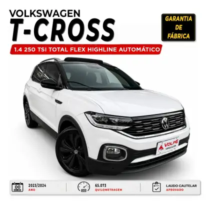 VOLKSWAGEN T-CROSS 1.4 250 TSI TOTAL FLEX HIGHLINE AUTOMÁTICO VOLKSWAGEN T-CROSS 1.4 250 TSI TOTAL FLEX HIGHLINE AUTOMÁTICO