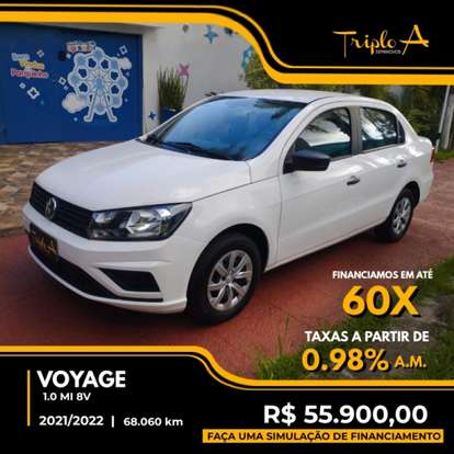 VOLKSWAGEN-VOYAGE-1.0 12V MPI TOTALFLEX 4P MANUAL VOLKSWAGEN-VOYAGE-2021