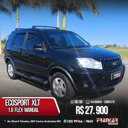 FORD ECOSPORT 1.6 XLT 8V FLEX 4P MANUAL FORD ECOSPORT 1.6 XLT 8V FLEX 4P MANUAL