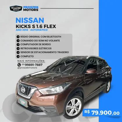NISSAN KICKS 1.6 16V FLEXSTART S 4P XTRONIC