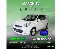 NISSAN MARCH 1.6 SV 16V FLEXSTART 4P XTRONIC NISSAN MARCH 1.6 SV 16V FLEXSTART 4P XTRONIC