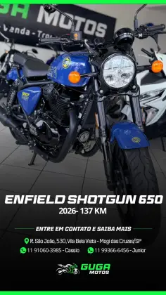 ROYAL ENFIELD SHOTGUN 650 PLASMA BLUE ROYAL ENFIELD SHOTGUN 650 PLASMA BLUE