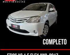 TOYOTA ETIOS 1.5 XS 16V FLEX 4P MANUAL TOYOTA ETIOS 1.5 XS 16V FLEX 4P MANUAL