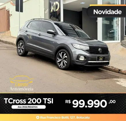 VOLKSWAGEN T-CROSS 1.0 200 TSI TOTAL FLEX AUTOMÁTICO VOLKSWAGEN T-CROSS 1.0 200 TSI TOTAL FLEX AUTOMÁTICO
