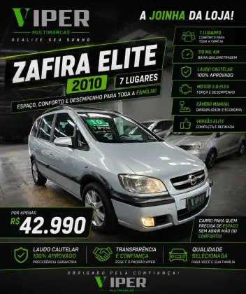 CHEVROLET ZAFIRA 2.0 MPFI ELITE 8V FLEX 4P AUTOMÁTICO CHEVROLET ZAFIRA 2.0 MPFI ELITE 8V FLEX 4P AUTOMÁTICO