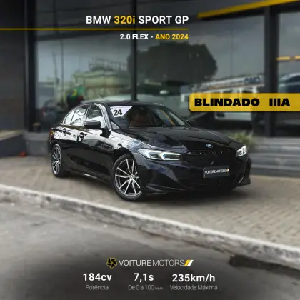 BMW 320i 2.0 16V TURBO FLEX SPORT GP AUTOMÁTICO BMW 320i 2.0 16V TURBO FLEX SPORT GP AUTOMÁTICO